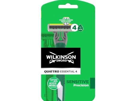 Wilkinson Sword Quattro Titanium Sensitive (3 Razors) For Sale