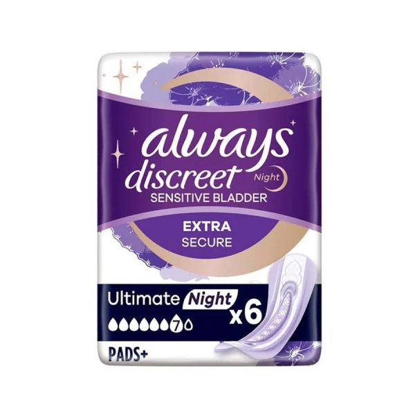 Always Discreet Maxi Night Pads (6 Pack) Online now