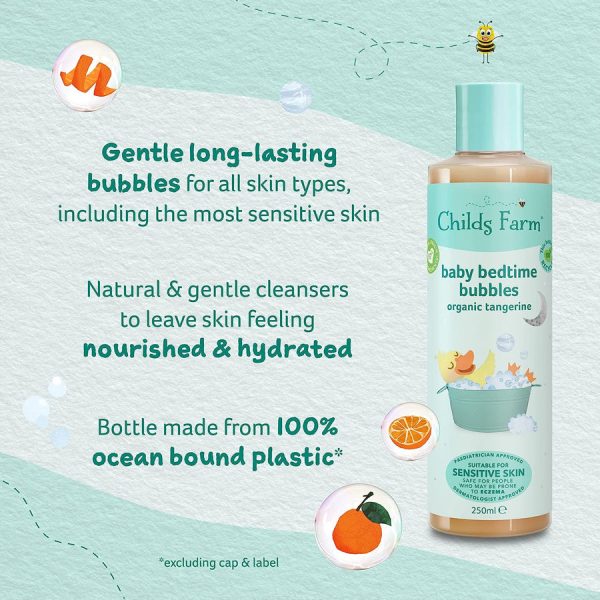 Childs Farm Sensitive Baby Bedtime Bubbles: Organic Tangerine 250ml Discount