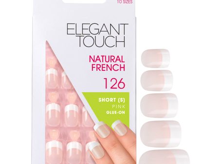 Elegant Touch Natural French 126 Short (S) Pink (24 Pack) Fashion