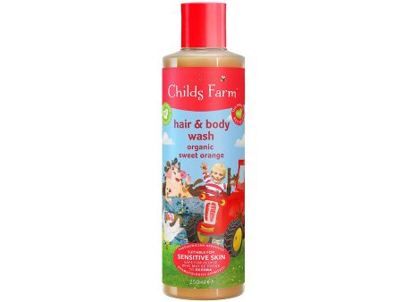 Childs Farm Sensitive Hair & Body Wash for Kids: Organic Sweet Orange 250ml Online Hot Sale