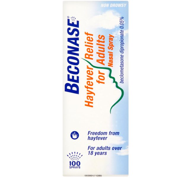 Beconase Hayfever Relief for Adults Nasal Spray (100 Doses) Fashion