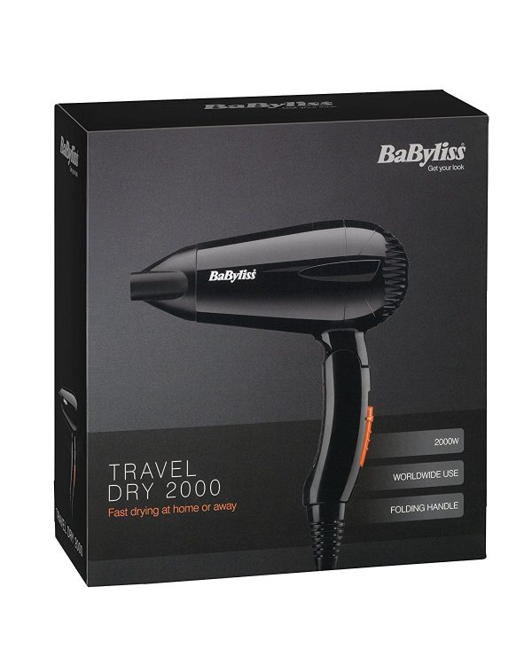 BaByliss 2000W Travel Hair Dryer 5344U Hot on Sale