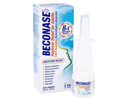 Beconase Hayfever Relief for Adults Nasal Spray (100 Doses) Fashion