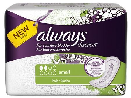 Always Discreet for Sensitive Bladder - Pads: Small (20 Pack) Hot on Sale