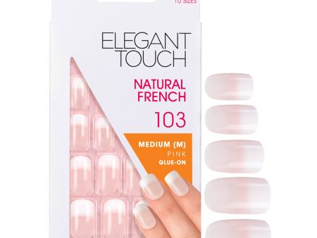 Elegant Touch Natural French 103 Medium (M) Pink (24 Pack) For Discount