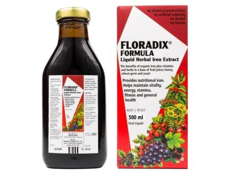 Floradix Liquid Iron & Vitamin Formula 500ml Online now