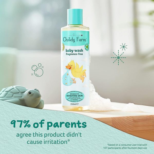 Childs Farm Sensitive Baby Wash: Fragrance Free 250ml Fashion