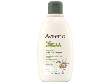 Aveeno Daily Moisturising Yogurt Body Wash Vanilla & Oat 300ml Discount