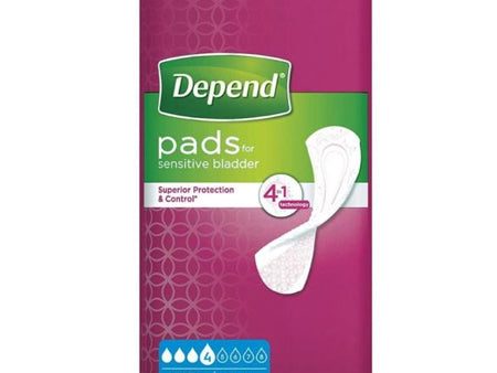 Depend Pads for Sensitive Bladder Extra (10 Pack) Hot on Sale