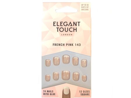 Elegant Touch French Pink 143 Nails (24 Pack) Online now