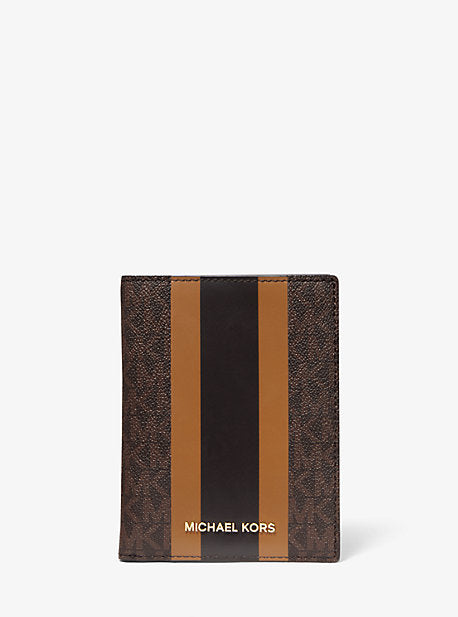 Bedford Travel Medium Logo Stripe Passport Wallet Online now