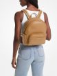 Bex Medium Pebbled Leather Backpack Online now