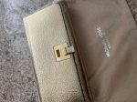 Bancroft Crackled Metallic Leather Continental Wallet Fashion