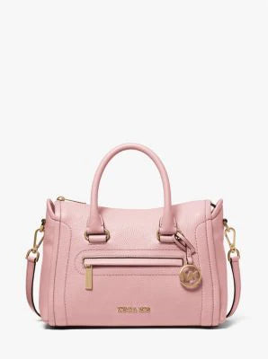 Carine Medium Pebbled Leather Satchel Sale