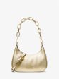 Cora Medium Metallic Leather Shoulder Bag Hot on Sale