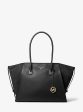 Avril Extra-Large Leather Top-Zip Tote Bag on Sale