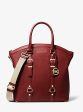 Bedford Legacy Large Pebbled Leather Dome Tote Bag For Discount