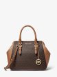 Charlotte Large Logo and Leather Satchel Cheap