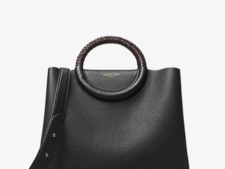 Skorpios Pebbled Leather Market Bag Hot on Sale