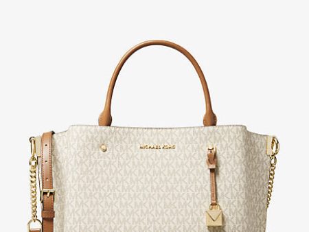 Arielle Large Logo Satchel For Cheap