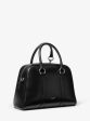 Cindi Medium Calf Leather Bowling Satchel Online Hot Sale