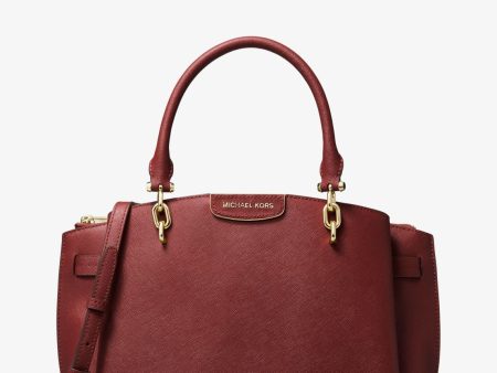 Rochelle Large Saffiano Leather Satchel Online Hot Sale