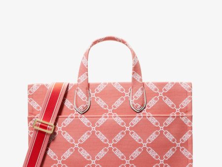 Gigi Large Empire Logo Jacquard Tote Bag Online