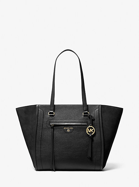 Carine Large Pebbled Leather Tote Bag For Sale