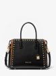 Mercer Medium Studded Leather Belted Satchel Supply