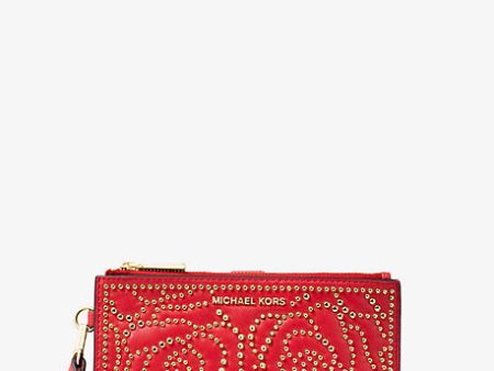 Adele Rose Studded Leather Smartphone Wallet Online Hot Sale