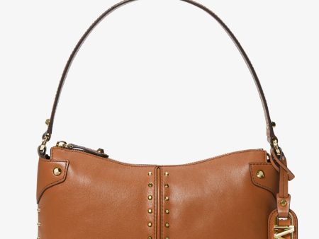 Astor Large Studded Leather Shoulder Bag For Sale