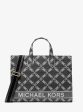 Gigi Large Empire Logo Jacquard Tote Bag Online