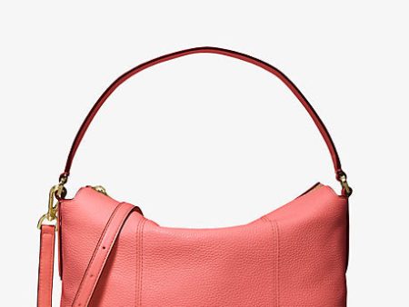 Brooke Medium Pebbled Leather Shoulder Bag Cheap