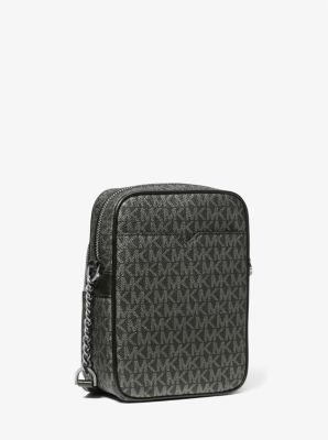 Jet Set Travel Medium Metallic Signature Logo Crossbody Bag Hot on Sale