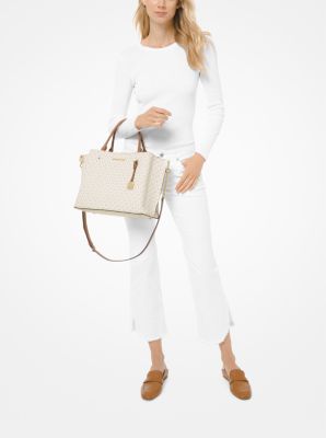 Arielle Large Logo Satchel For Cheap