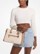 Carine Large Two-Tone Leather Satchel Supply