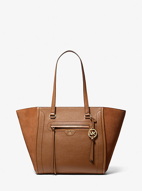 Carine Large Pebbled Leather Tote Bag For Sale