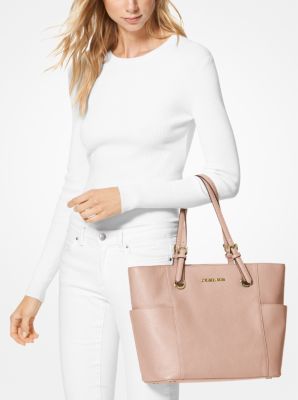 Jet Set Medium Pebbled Leather Tote Bag on Sale