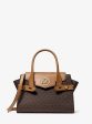 Carmen Medium Logo and Faux Leather Belted Satchel Discount