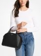 Cleo Medium Saffiano Leather Satchel Hot on Sale