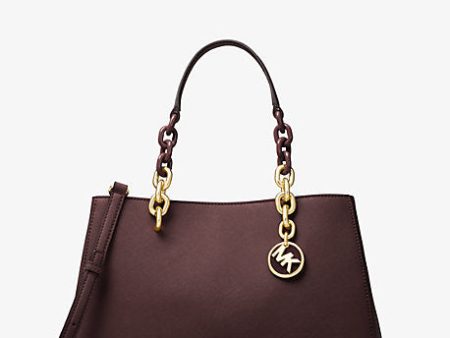 Cynthia Saffiano Leather Satchel For Discount