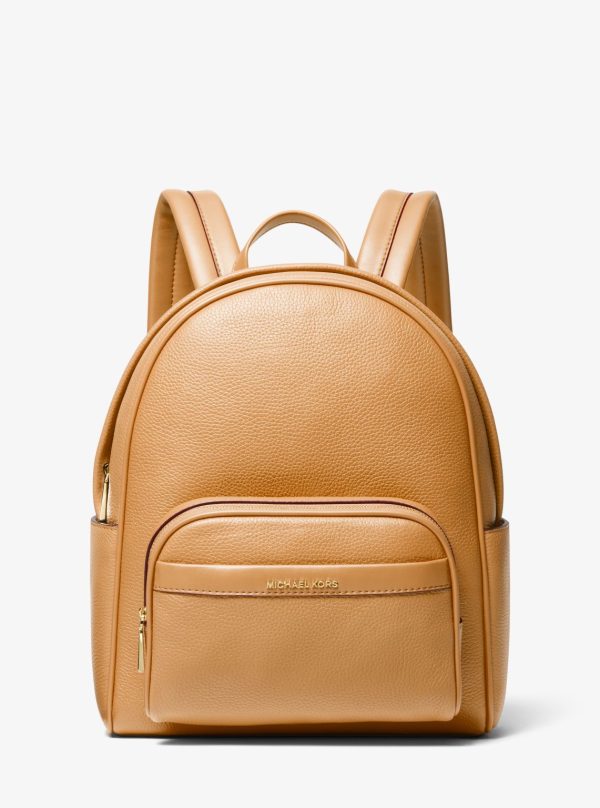 Bex Medium Pebbled Leather Backpack Online now