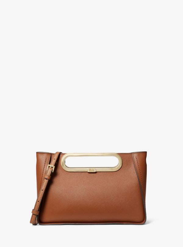 Chelsea Large Saffiano Leather Convertible Crossbody Bag Online now