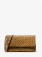 Carole Hand-Woven Leather Foldover Clutch Supply