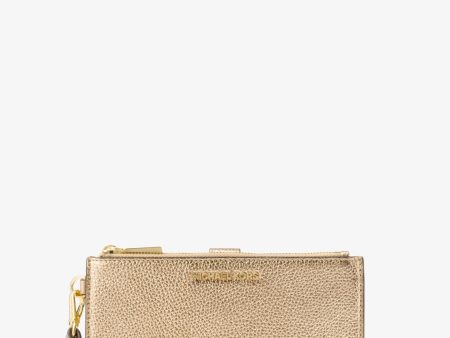 Adele Metallic Pebbled Leather Smartphone Wristlet Supply