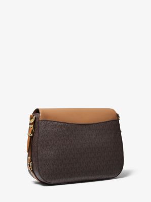 Bedford Legacy Medium Logo and Leather Shoulder Bag For Discount