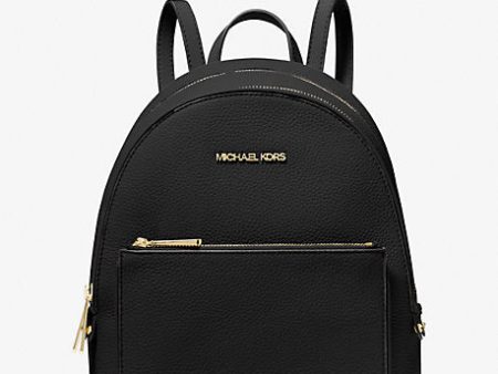 Adina Medium Pebbled Leather Backpack Supply