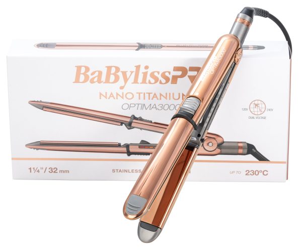 BaBylissPRO Optima 3000 Straightener - Rose Gold 32mm Online Hot Sale