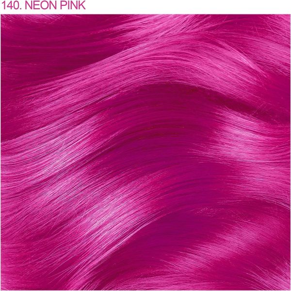 Adore Semi Permanent Hair Colour - Neon Pink 140 118ml Hot on Sale